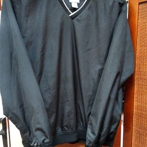 Izod men's L black windbreaker